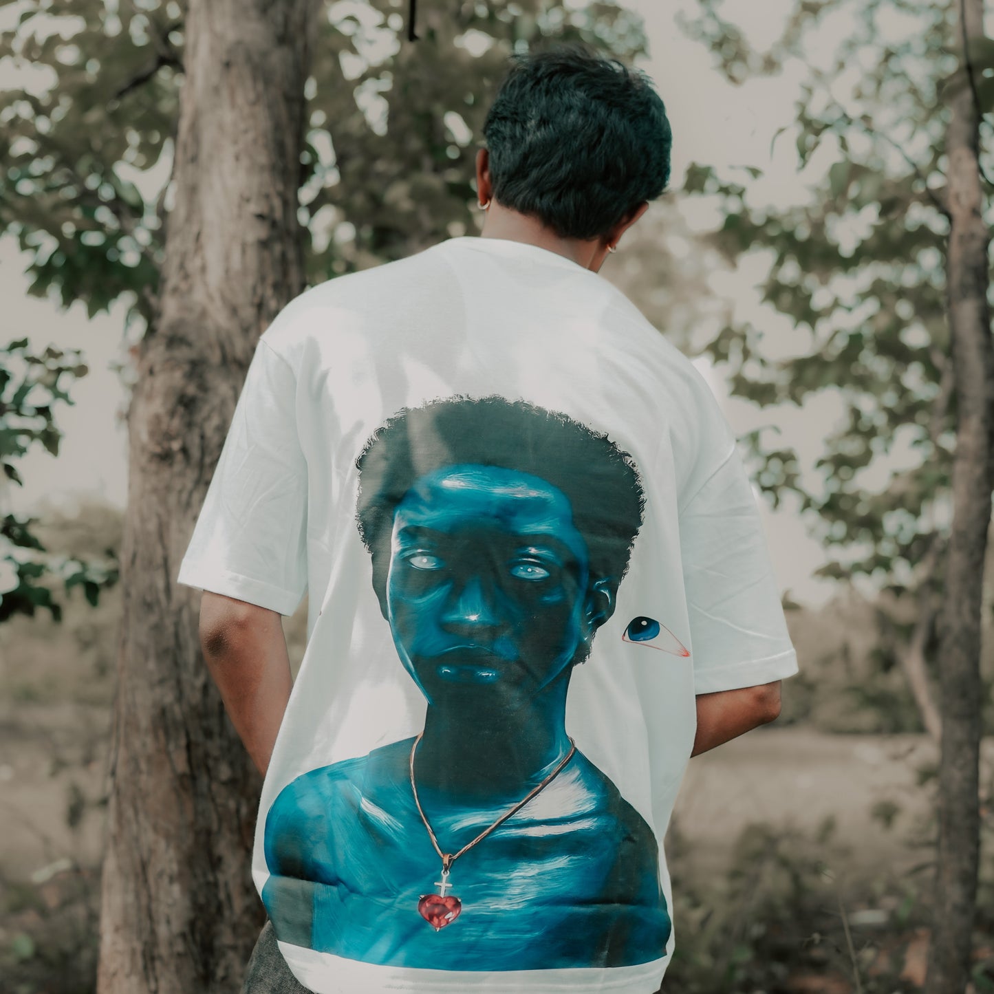 PINTEREST ART unisex oversized T-shirt ,WHITE